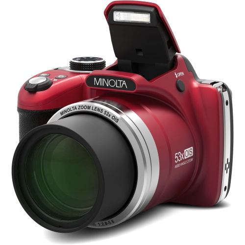 Minolta Pro Shot MN53Z 16 MP HD Digital Camera with 53x Zoom, 1080p HD Video Bundle
