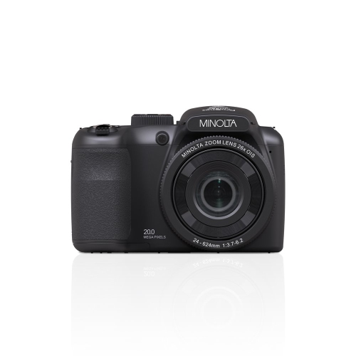 Minolta 20 Mega Pixels 26x Optical Zoom Digital Camera 1080p FHD Video, Black