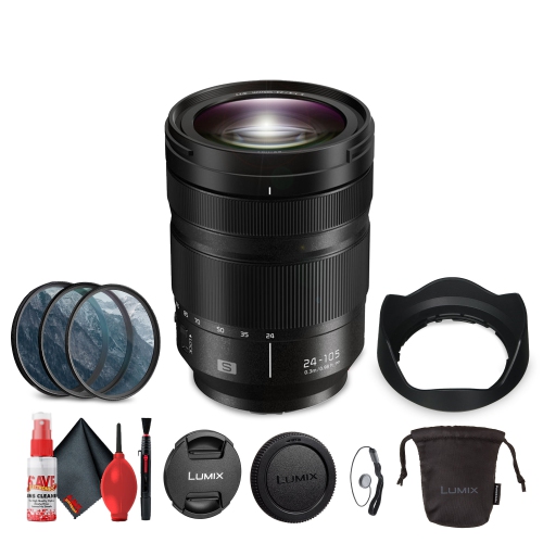 PANASONIC  Lumix S 24-105MM F/4 Macro O.i.s. Lens Bundle With Acccessories