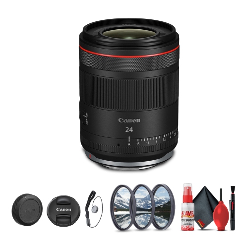 CANON  Rf 24MM F/1.4 L Vcm Wide-Angle Lens ( Rf) + Lens Filter Kit + More