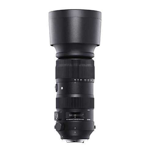Sigma 60-600mm Fixed Zoom F4.5-6.3 DG OS HSM Camera Lenses, Black, Nikon F