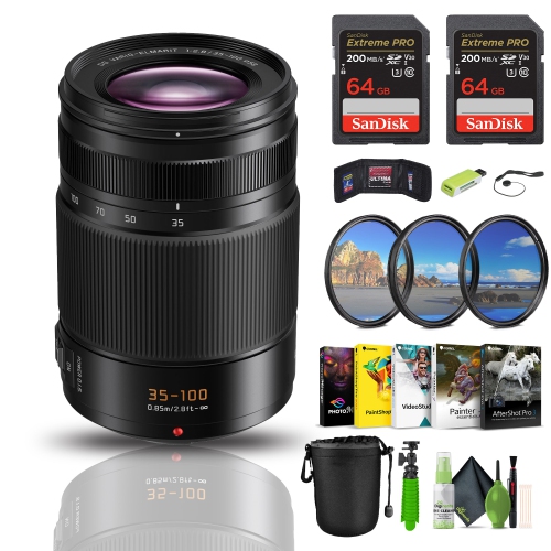 PANASONIC  Lumix Micro Four Thirds Camera Lens, Leica Dg Vario-Elmarit 35-100MM / F2.8 / Power O.i.s. - H-Es35100