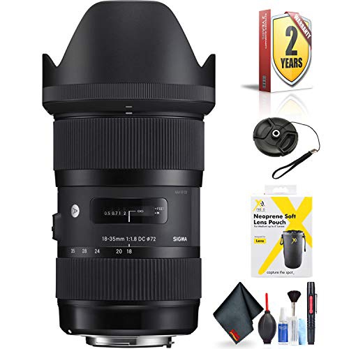 Sigma 18-35mm f/1.8 DC HSM Art Lens for Nikon F Mount + Accessories
