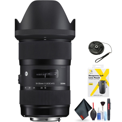 Sigma 18-35mm f/1.8 DC HSM Art Lens for Nikon F Mount + Accessories