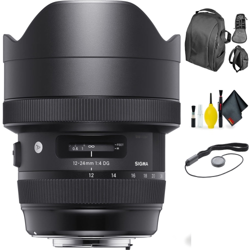 Sigma 12-24mm f/4 DG HSM Art Lens for Nikon + Deluxe Lens Cleaning Kit