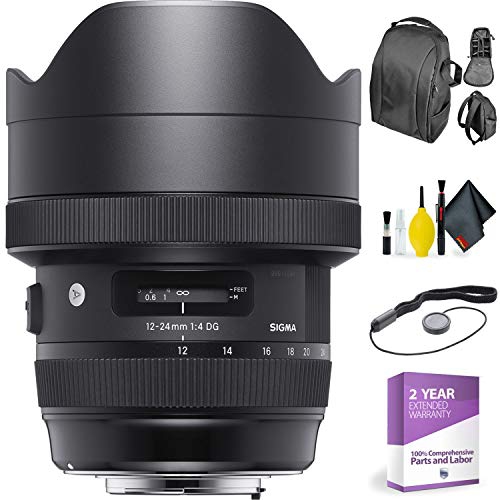 Sigma 12-24mm f/4 DG HSM Art Lens for Nikon + Deluxe Lens Cleaning Kit