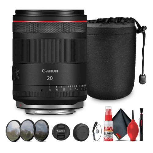CANON  Rf 20MM F/1.4 L Lens | Full-Frame Ultra-Wide Prime, Weather-Sealed - Bundle