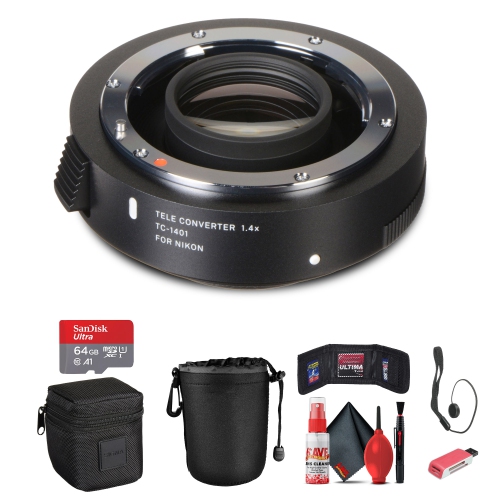 Sigma TC-1401 1.4x Teleconverter for Nikon Bundle