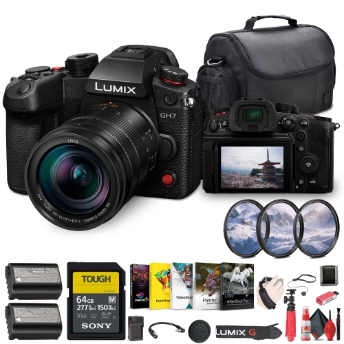 Panasonic Lumix GH7 Mirrorless Micro Four Thirds Camera with 12-60mm f/2.8-4 Lens Bundle