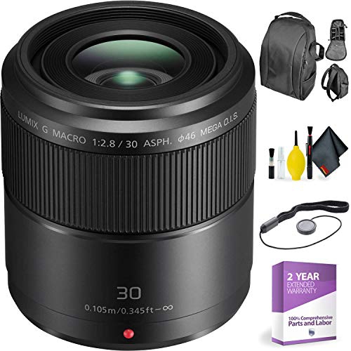 Panasonic 30mm f/2.8 O.I.S. Lens + Deluxe Lens Cleaning Kit