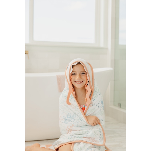Coral Hooded Towel