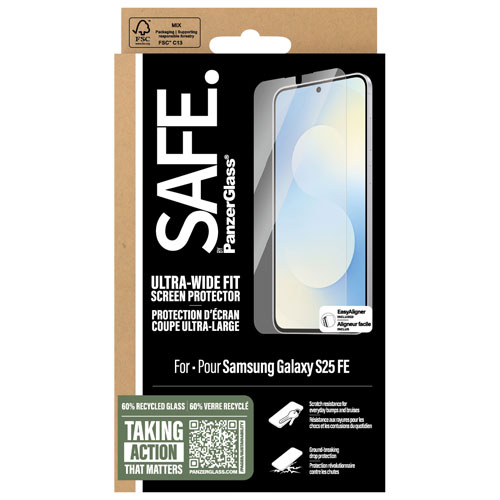 PanzerGlass SAFE UWF Screen Protector for Samsung Galaxy S25 FE - Clear