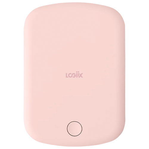 Chargeur portable USB-C 5000 mAh 12 W Vibrance Piston de Logiix avec MagSafe - Blanc