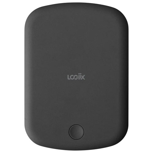 Chargeur portable USB-C 5000 mAh 12 W Vibrance Piston de Logiix avec MagSafe - Noir