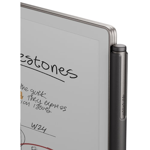 reMarkable Paper Pro 11.8" 64GB Paper Tablet with Marker Plus Pen<strong> </strong>& Mosaic Folio Case - Black