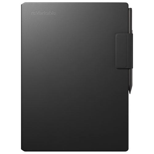 reMarkable Paper Pro 11.8" 64GB Paper Tablet with Marker Plus Pen & Leather Folio Case - Black