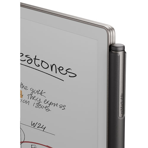reMarkable Paper Pro 11.8" 64GB Paper Tablet with Marker Plus Pen & Leather Folio Case - Black