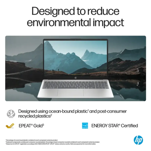 HP 15.6" Full HD TouchScreen Laptop 1920 x 1080, Intel Core i7-1355U, 32GB DDR4 1TB SSD, Windows 11 Home, Microsoft Copilot, Wi-Fi 6, Natural Silver