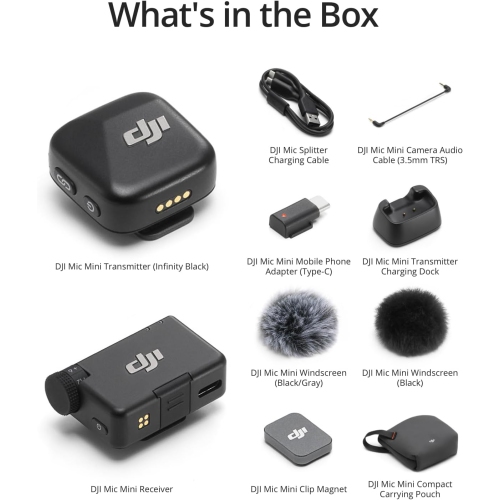 DJI Mic Mini, micro-cravate sans fil