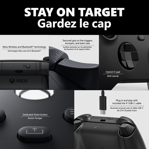 Xbox Wireless Controller for Xbox Series X|S / Xbox One / PC - Carbon Black