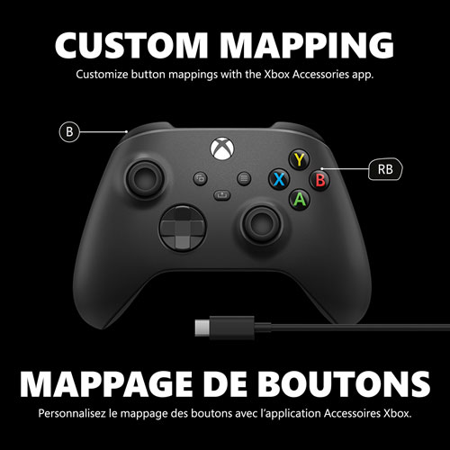 Xbox Wireless Controller for Xbox Series X|S / Xbox One / PC - Carbon Black