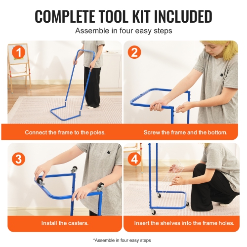 VEVOR 17 x 13 x 39.4 inch Art Drying Rack, 25 Removable Shelves Paint Drying Rack With Lockable Wheels, Carbon Steel Painting Drying Rack for Artwork