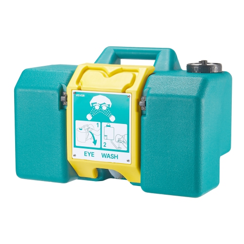VEVOR 8 Gal Portable Eye Wash Station, OSHA-Approved Eyewash Station Wall-Mounted/On Flat Surface, Emergency Eye Wash Unit with 2 Sprays, First Aid