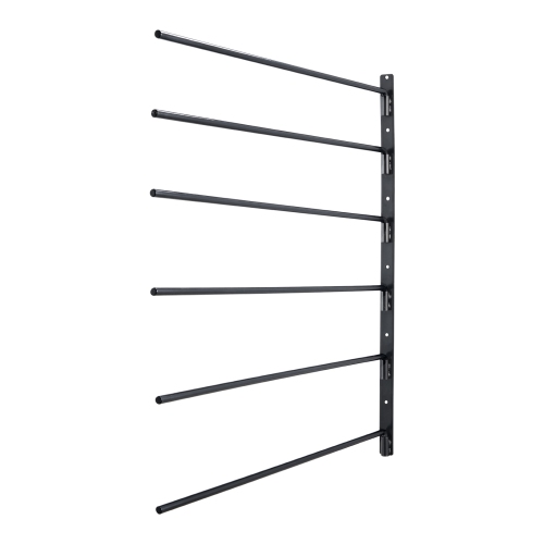 VEVOR 30.9 x 29.9 x 5.5 in Wall Mounted Saddle Rack, Swing Out Saddle Holder, Six Tiers Horse Saddle Stand, Space Saving Horse Pad and Blanket Rack