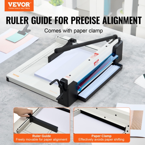 VEVOR 17" Heavy Duty Paper Cutter,Industrial Commercial Guillotine Paper Cutter for A3 Paper, 400 Sheet Capacity,Solid Steel Construction, Stack