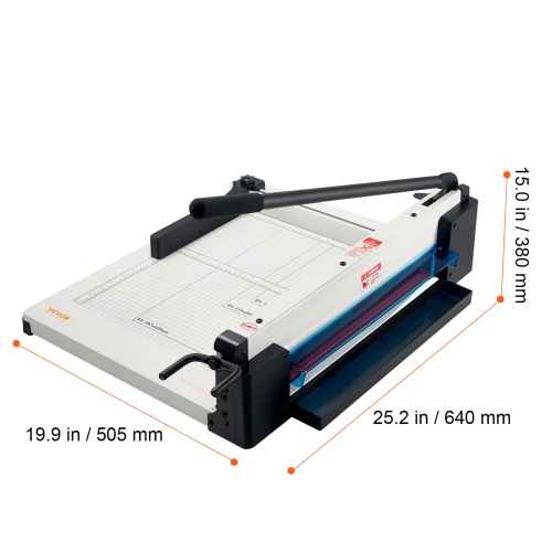 VEVOR 17" Heavy Duty Paper Cutter,Industrial Commercial Guillotine Paper Cutter for A3 Paper, 400 Sheet Capacity,Solid Steel Construction, Stack