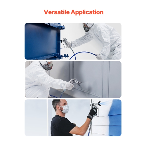 VEVOR 25ft Airless Paint Sprayer Hose, 1/4 in Universal Spray Hose, 4350PSI High Pressure Airless Sprayer Hose, Multi-Layer Reinforced Steel Wire