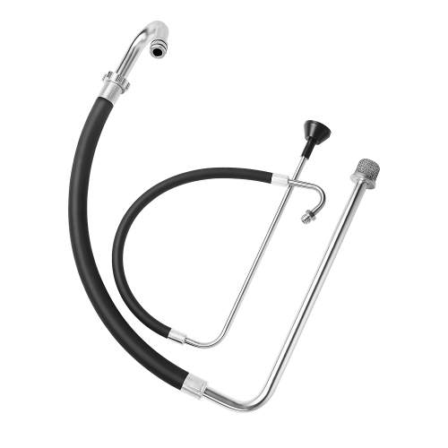 VEVOR Suction Hose Tube and Reflux Line Sets, Aluminum Alloy an Rubber Suction Hose and Reflux Line Set, Paint Sprayers Tool Part, Fit Many Airless