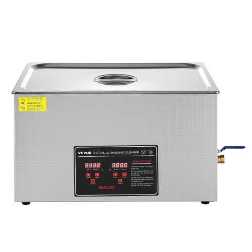 VEVOR 30L Ultrasonic Cleaner with Digital Timer & Heater, Professional Ultra Sonic Jewelry Cleaner, Stainless Steel Heated Cleaning Machine for