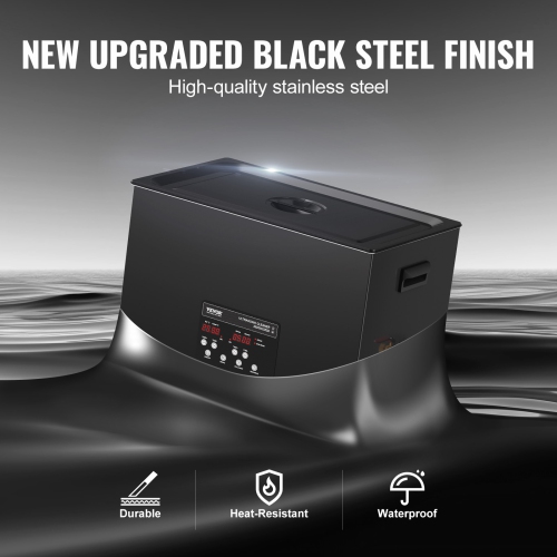 VEVOR 30L Ultrasonic Cleaner, 600W Digital Ultrasonic Cleaning Machine with Upgraded Degassing and Gentle Mode, 40kHz Industrial Ultrasound Cleaner