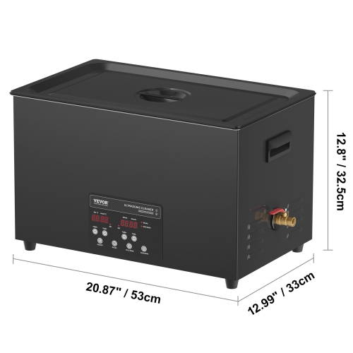 VEVOR 30L Ultrasonic Cleaner, 600W Digital Ultrasonic Cleaning Machine with Upgraded Degassing and Gentle Mode, 40kHz Industrial Ultrasound Cleaner