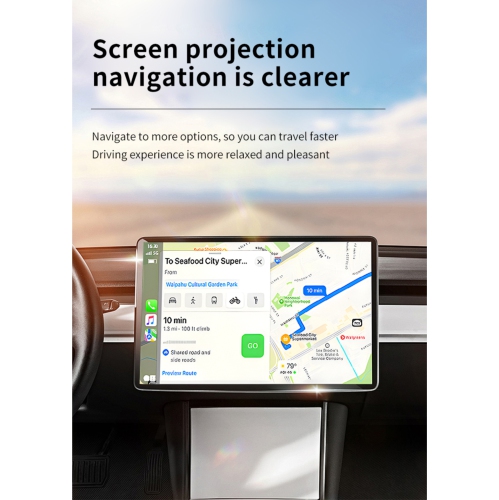Adaptateur CarPlay sans fil, module de navigation intelligent deux-en-un avec fil à sans fil pour l'auto Android d'Apple