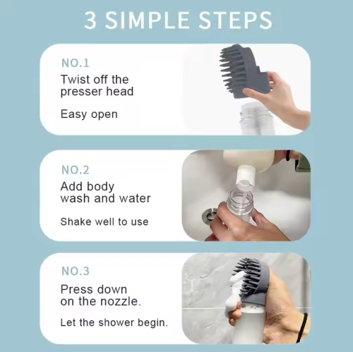 Pet Bath Brush, Multifunctional Foam Bath All-in-One Silicone Bath Brush, Cat and Dog Cleaning Artifact Massage Brush