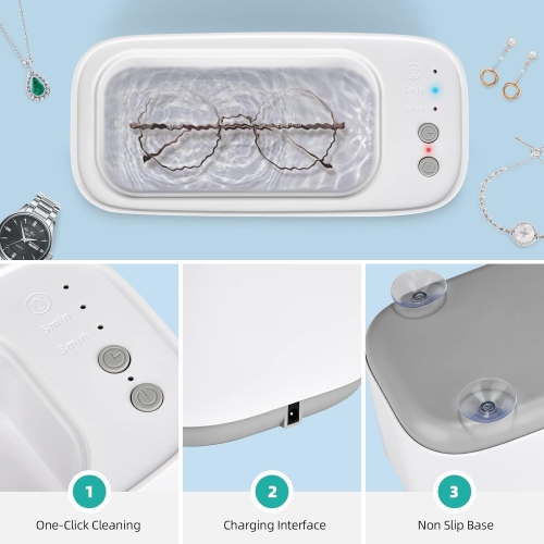Eyeglass cleaning machine, household timed jewelry toothbrush cleaner, jewelry watch denture timed cleaning machine
