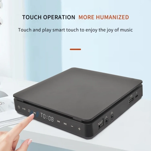 Portable CD Player Walkman, English Learning Retro CD Disc Album Player, Battery Life Digital Display with Dual 3.5mm Stereo Audio Jacks