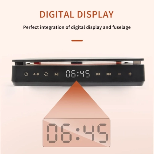 Portable CD Player Walkman, English Learning Retro CD Disc Album Player, Battery Life Digital Display with Dual 3.5mm Stereo Audio Jacks