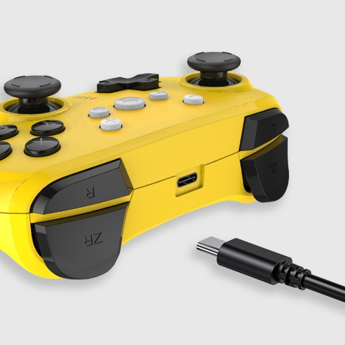 Nintendo Switch lite wireless Bluetooth game controller mini six-axis somatosensory vibration handle controller-yellow