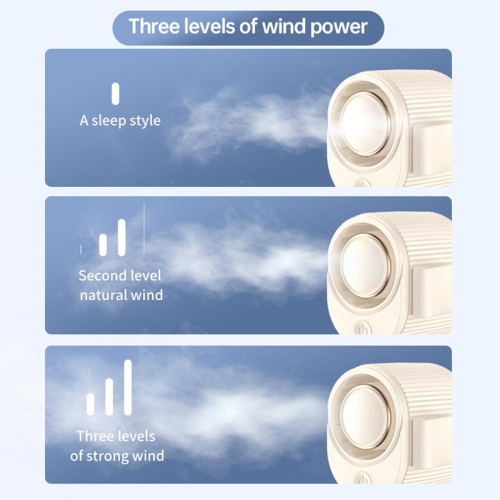 High Speed Waist-Mounted Fan, Clip-On USB Desktop Mini Fan Lazy Fan, 3 Speeds, Personal Cooling for Outdoor Work, Hiking, Travel, Rechargeable