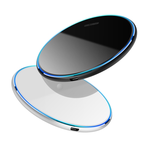 15W mirror mobile phone wireless charger, round shape suitable for Huawei, Apple, Xiaomi, Samsung wireless charging fast charging