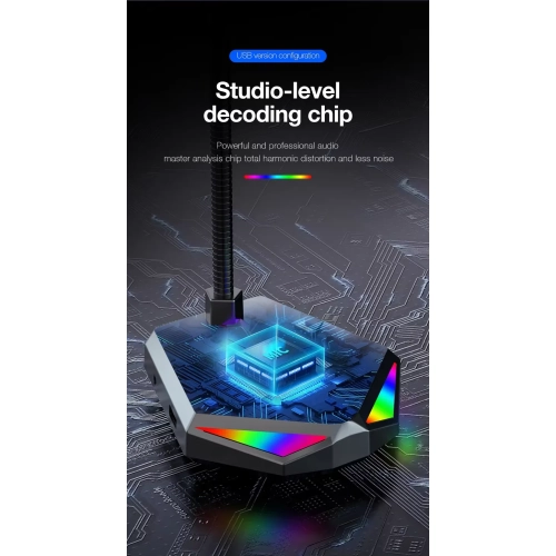 Computer microphone, microphone game voice notebook USB anchor live karaoke home conference chat, portable multi-function desktop microphone