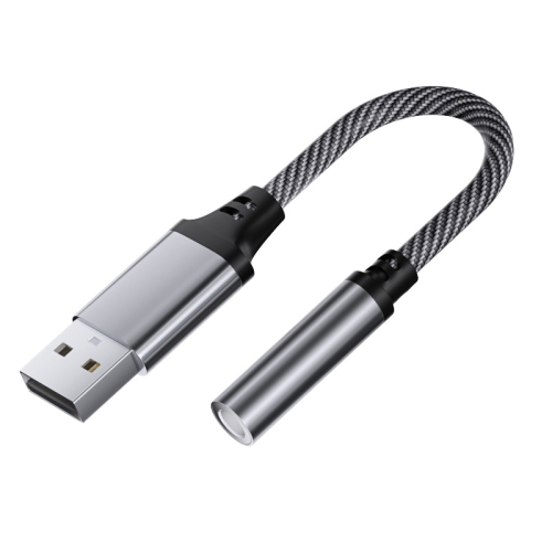 Audio cable otg adapter, digital audio headphone cable converter, USB to 3.5 mm audio jack adapter, TRRS USB to Aux external stereo sound card - USB