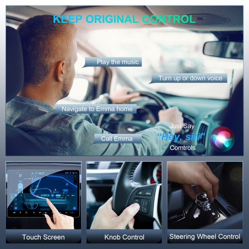 Adaptateur sans fil CarPlay, adapté pour l'interconnexion de voiture intelligente Apple Android Adaptateur sans fil CarPlaysans fil CarPlay+AUTO