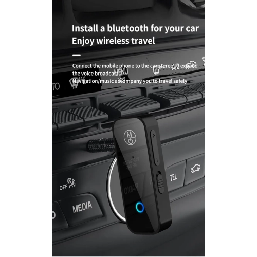 Émetteur récepteur Bluetooth, émetteur récepteur audio Bluetooth 5,1, émetteur récepteur audio 3,5&nbsp;mm, audio stéréo sans fil 2 en 1