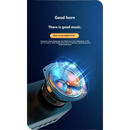 Bluetooth speaker clock alarm speaker desktop card, smart speaker clock alarm speaker - white