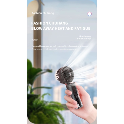 Handheld spray fan, multifunctional desktop folding small fan, outdoor handheld hanging neck spray fan, 800mAh-1000mAh-F2 folding spray fan