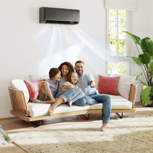 Gymax 9100 BTU Mini Split AC 20.5 SEER2 Air Conditioner w/ Inverter & Heat Pump